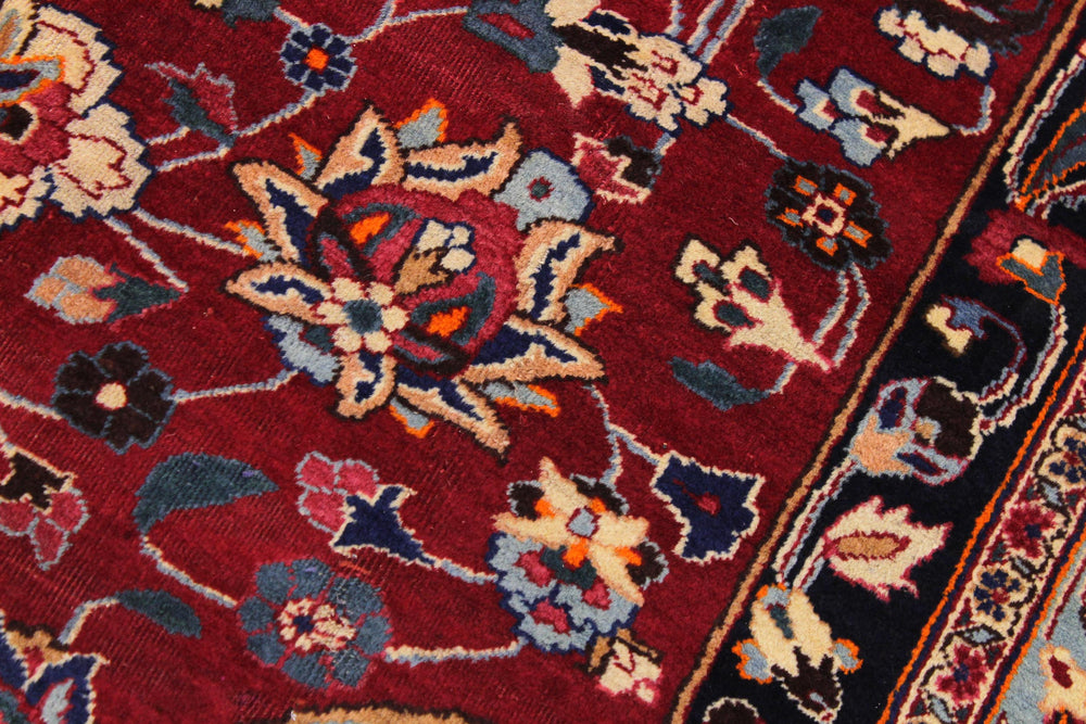 handmade Traditional Antique Red Black Hand Knotted RECTANGLE 100% WOOL area rug 10 x 13