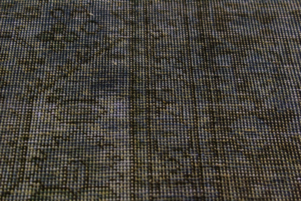 handmade Modern Vintage Blue Brown Hand Knotted RECTANGLE 100% WOOL area rug 6' x 10'