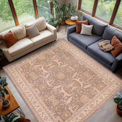 handmade Transitional Kafkaz Greenish Gr Ivory Hand Knotted RECTANGLE 100% WOOL area rug 10' x 14'