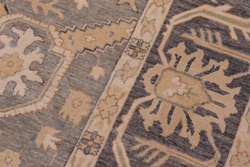 handmade Traditional Kafkaz Lt. Gray Gray Hand Knotted RECTANGLE 100% WOOL area rug 9 x 12