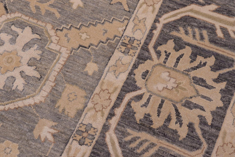 handmade Traditional Kafkaz Lt. Gray Gray Hand Knotted RECTANGLE 100% WOOL area rug 9x12