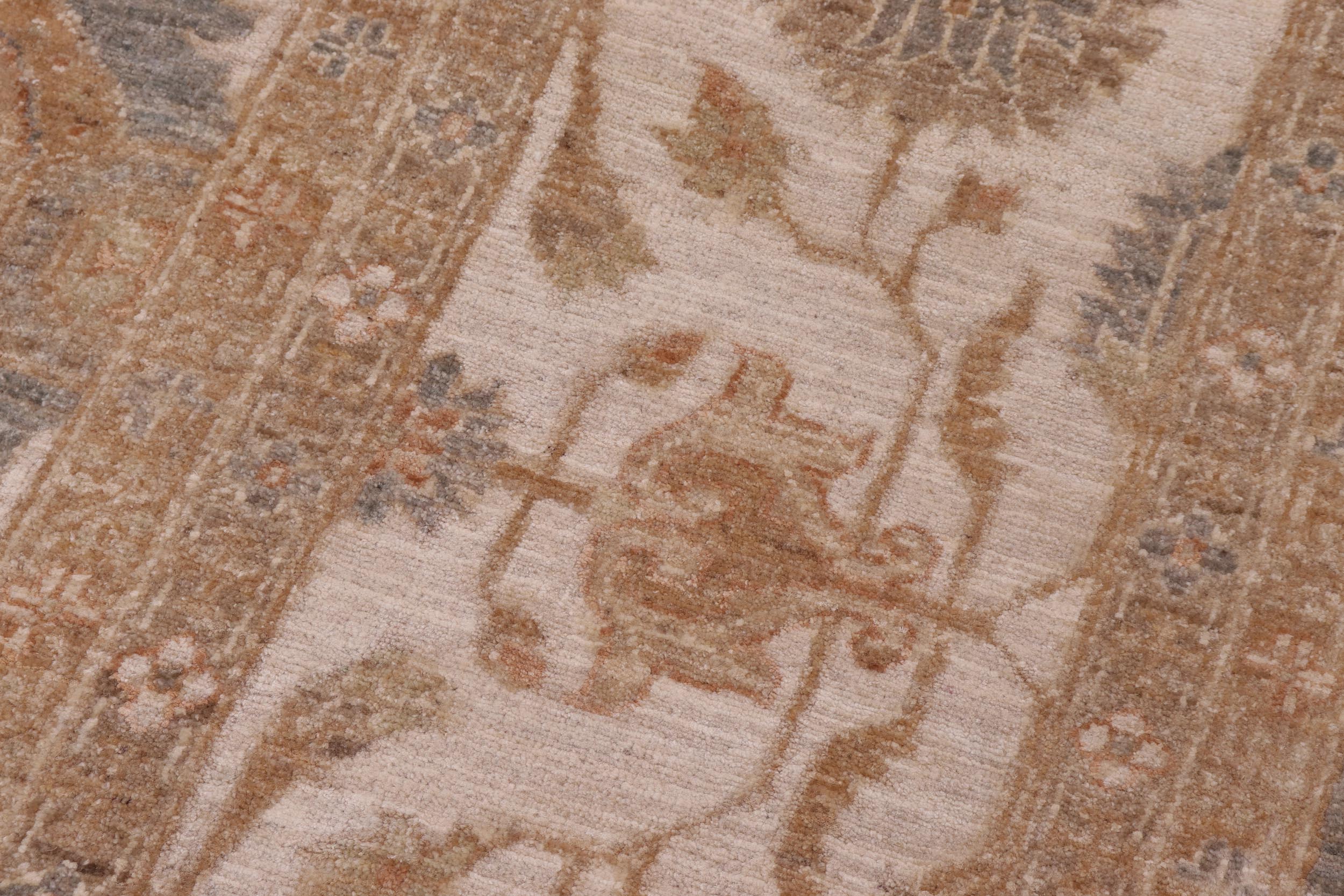 handmade Transitional Kafkaz Gray  Hand Knotted RECTANGLE 100% WOOL area rug 10' x 15'