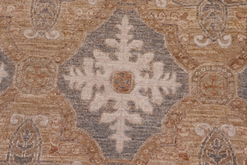 handmade Transitional Kafkaz Gray  Hand Knotted RECTANGLE 100% WOOL area rug 10' x 15'