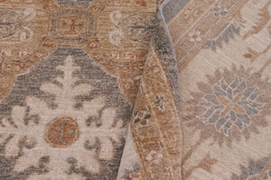 handmade Transitional Kafkaz Gray  Hand Knotted RECTANGLE 100% WOOL area rug 10' x 15'