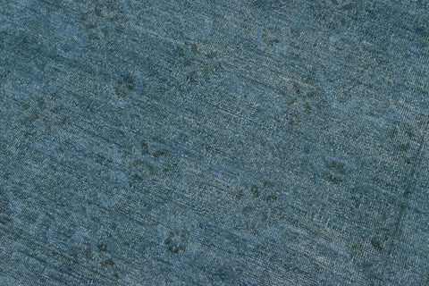 handmade Over Dyed Over Dyed Bluish Gray Gray Hand Knotted RECTANGLE 100% WOOL area rug 8' x 10'