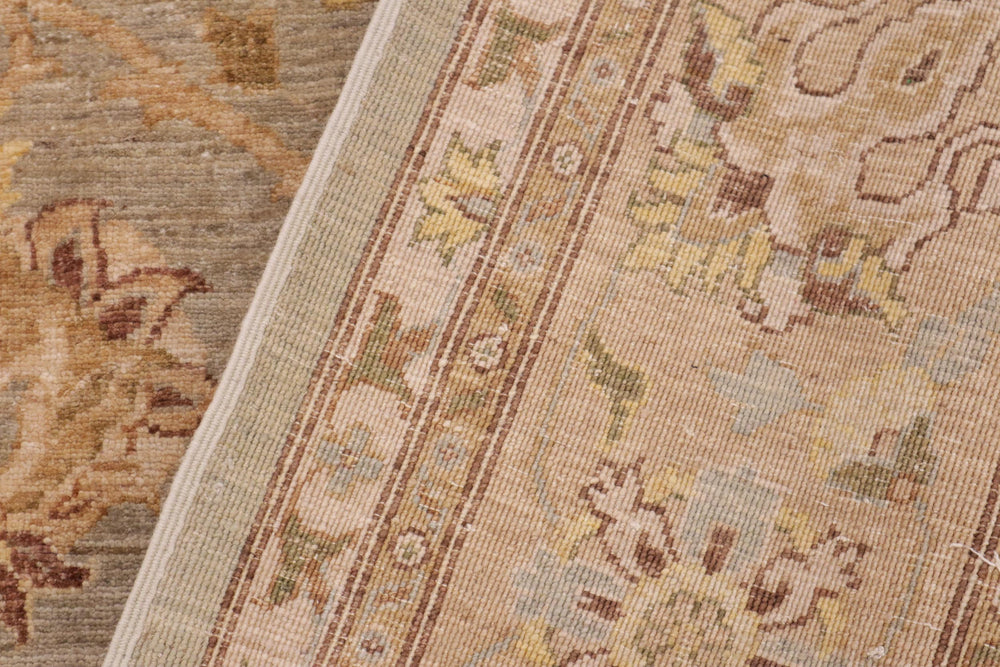 handmade Traditional Kafkaz Lt. Gray Lt. Green Hand Knotted RECTANGLE 100% WOOL area rug 9x12