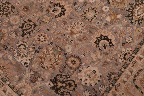 handmade Traditional Tabriz Gray Gold Hand Knotted RECTANGLE 100% WOOL area rug 6x9