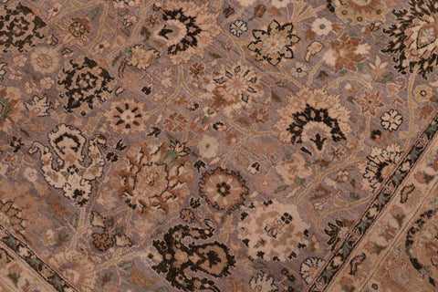 handmade Traditional Tabriz Gray Gold Hand Knotted RECTANGLE 100% WOOL area rug 6x9