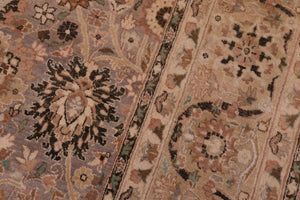 handmade Traditional Tabriz Gray Gold Hand Knotted RECTANGLE 100% WOOL area rug 6x9
