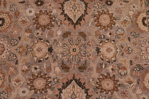 handmade Traditional Tabriz Gray Gold Hand Knotted RECTANGLE 100% WOOL area rug 6x9
