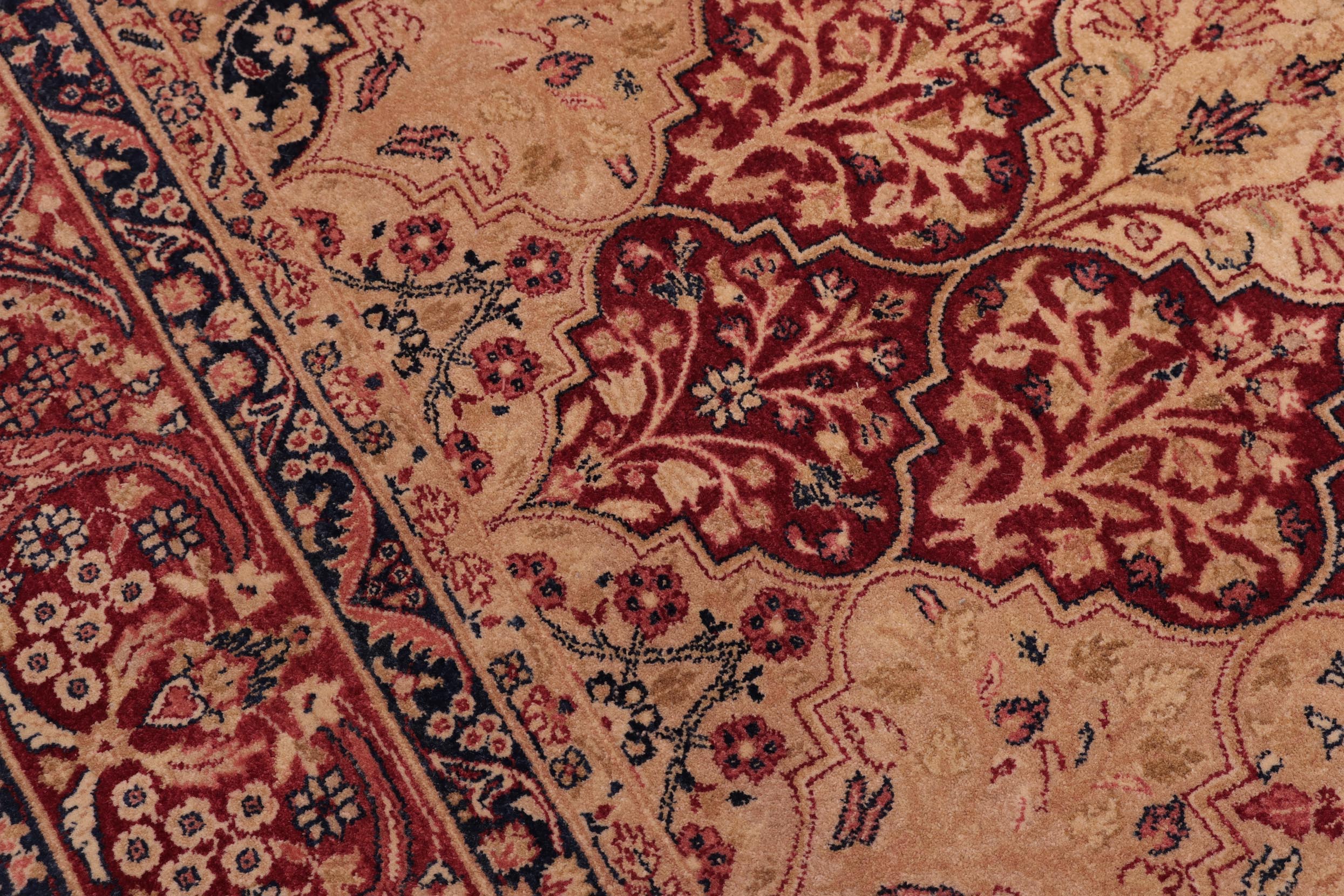 handmade Traditional Compartment Red Red Hand Knotted RECTANGLE 100% WOOL area rug 6x9