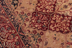 handmade Traditional Compartment Red Red Hand Knotted RECTANGLE 100% WOOL area rug 6x9