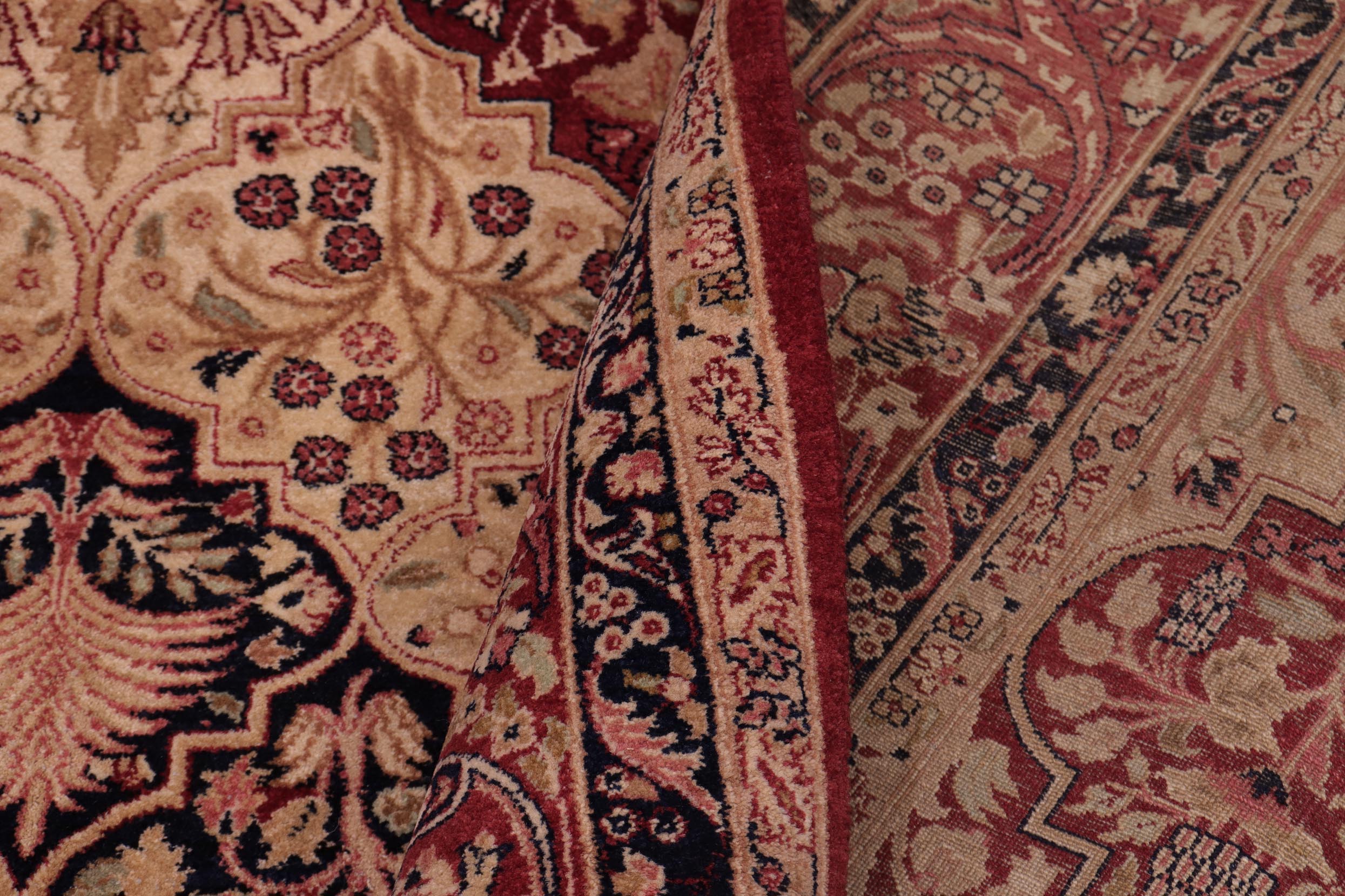 handmade Traditional Compartment Red Red Hand Knotted RECTANGLE 100% WOOL area rug 6x9