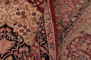 handmade Traditional Compartment Red Red Hand Knotted RECTANGLE 100% WOOL area rug 6x9