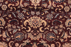 Antique Abassi Afsha Carrie Aubergine/ Brown Wool Rug - 6'0'' x 9'0''