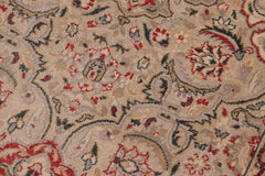 handmade Traditional Tabriz Lt. Gray Lt. Gray Hand Knotted RECTANGLE 100% WOOL area rug 6' x 9'