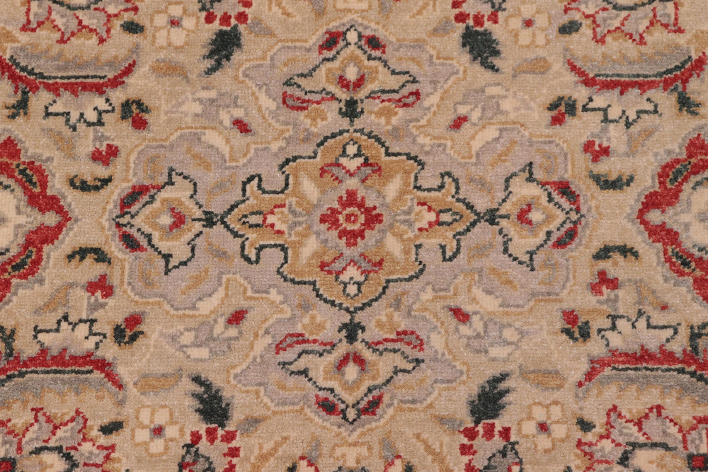 handmade Traditional Tabriz Lt. Gray Lt. Gray Hand Knotted RECTANGLE 100% WOOL area rug 6' x 9'