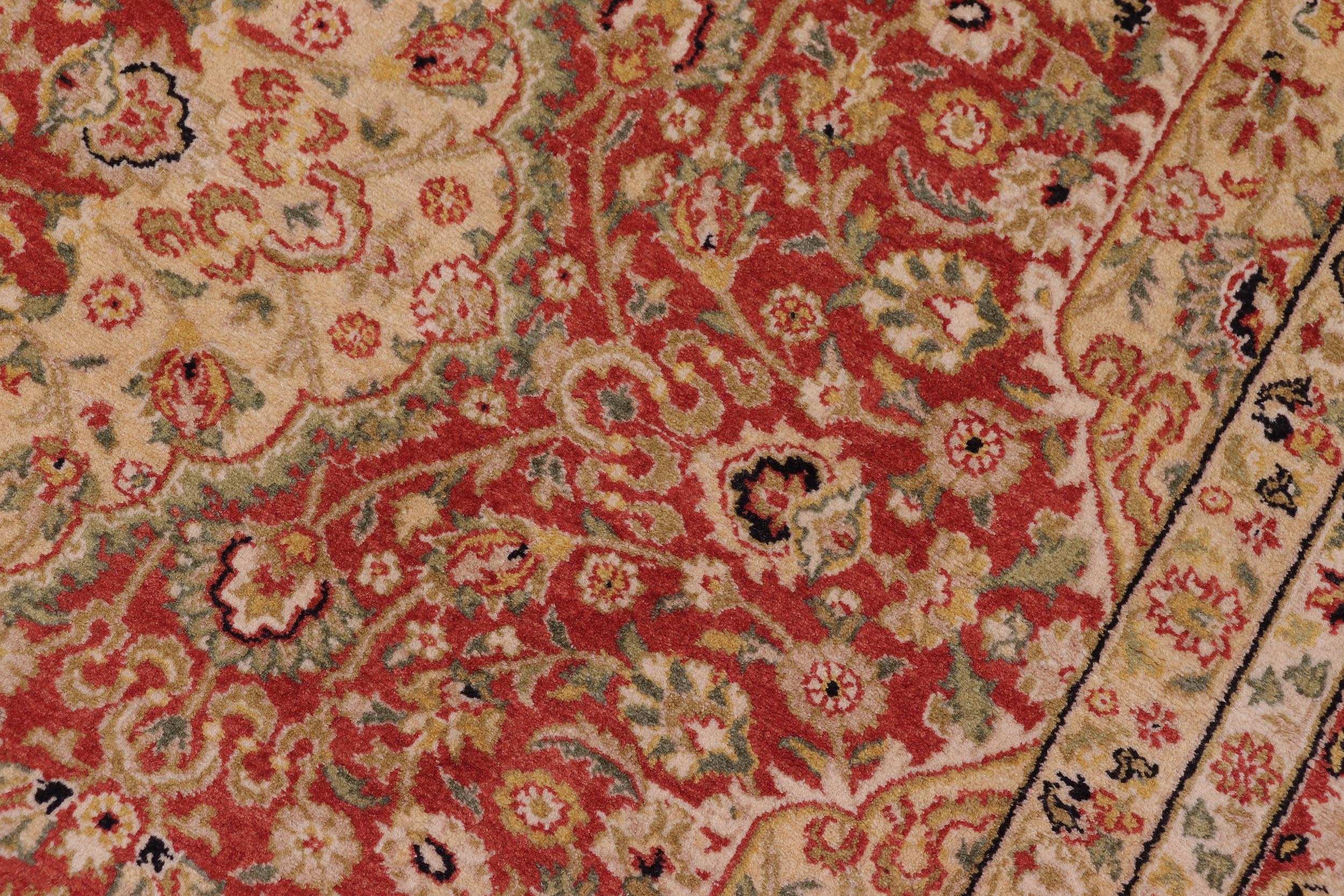 handmade Traditional Nauras Rust Rust Hand Knotted RECTANGLE 100% WOOL area rug 6' x 9'