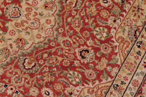 handmade Traditional Nauras Rust Rust Hand Knotted RECTANGLE 100% WOOL area rug 6' x 9'