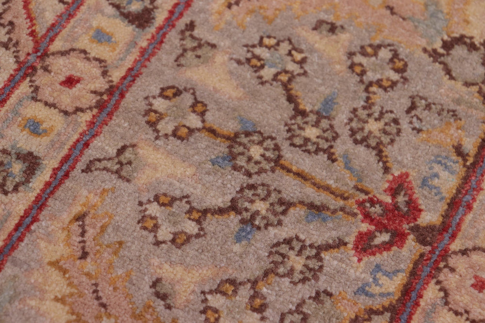 handmade Transitional Design Lt. Gray Lt. Gray Hand Knotted RECTANGLE 100% WOOL area rug 6' x 9'