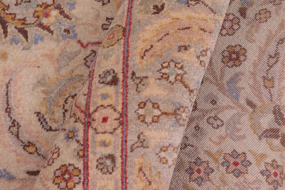 handmade Transitional Design Lt. Gray Lt. Gray Hand Knotted RECTANGLE 100% WOOL area rug 6' x 9'