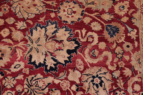 handmade Transitional Anmol Agra Red Blue Hand Knotted RECTANGLE 100% WOOL area rug 6x9