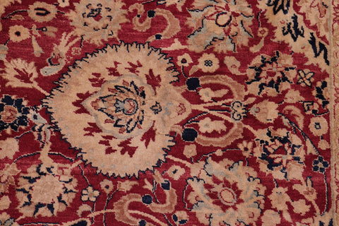 handmade Transitional Anmol Agra Red Blue Hand Knotted RECTANGLE 100% WOOL area rug 6x9
