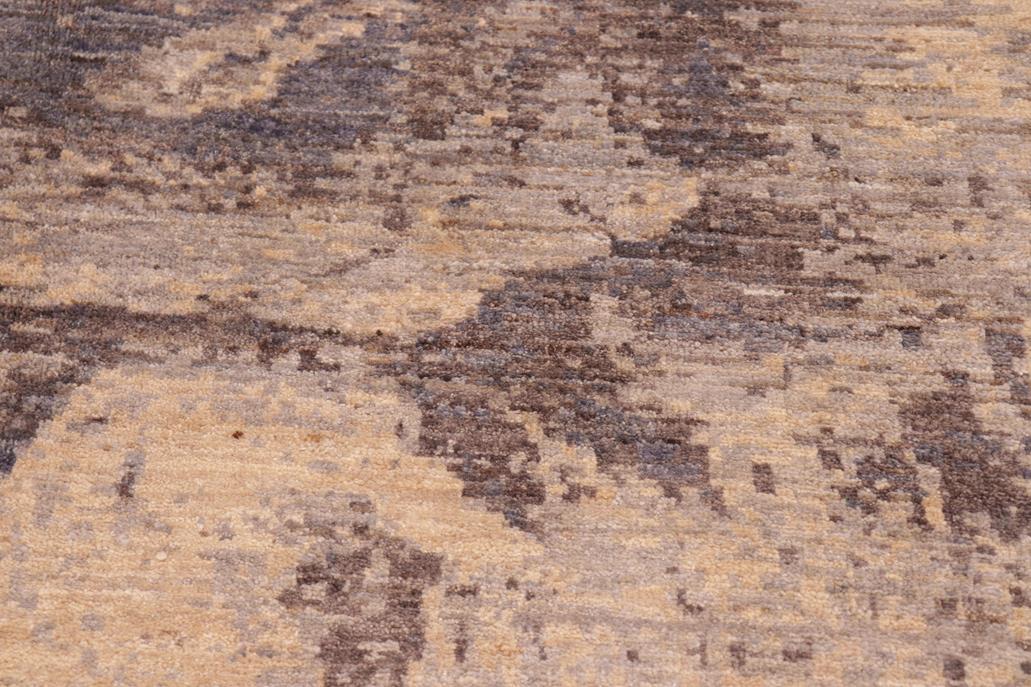 handmade Modern Kafkaz Beige Brown Hand Knotted RECTANGLE 100% WOOL area rug 8 x 10