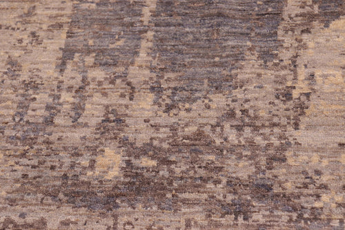 handmade Modern Kafkaz Beige Brown Hand Knotted RECTANGLE 100% WOOL area rug 8' x 10'