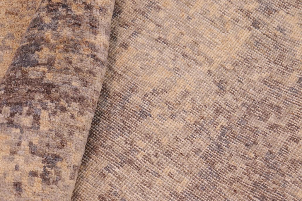 handmade Modern Kafkaz Beige Brown Hand Knotted RECTANGLE 100% WOOL area rug 8 x 10