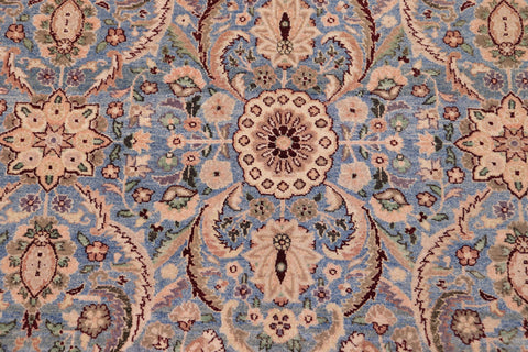 handmade Traditional Qaseem Bond Lt. Blue Lt. Green Hand Knotted RECTANGLE 100% WOOL area rug 6x9