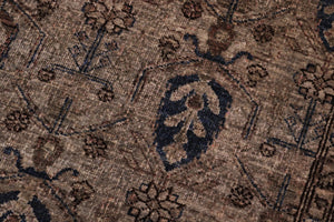 handmade Over Dyed Over Dyed Gray Gray Hand Knotted RECTANGLE 100% WOOL area rug 8' x 10'