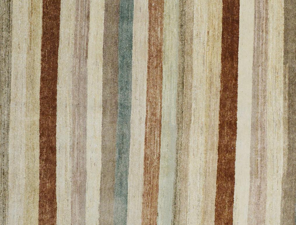 handmade Modern Kafkaz Tan Brown Hand Knotted RECTANGLE 100% WOOL area rug 4 x 6