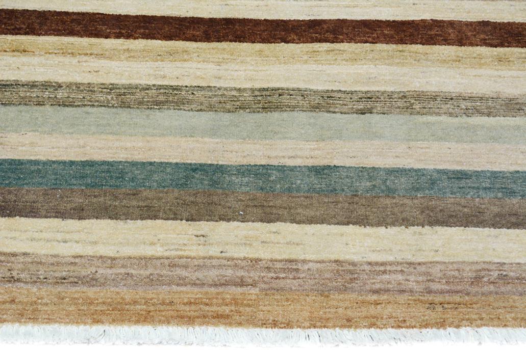 handmade Modern Kafkaz Tan Brown Hand Knotted RECTANGLE 100% WOOL area rug 4 x 6