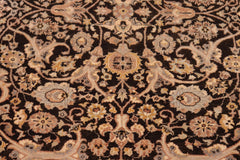 handmade Traditional Veg Dye Brown Tan Hand Knotted RECTANGLE 100% WOOL area rug 6' x 9'