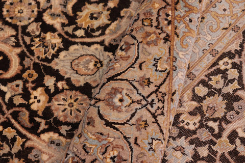 handmade Traditional Veg Dye Brown Tan Hand Knotted RECTANGLE 100% WOOL area rug 6' x 9'