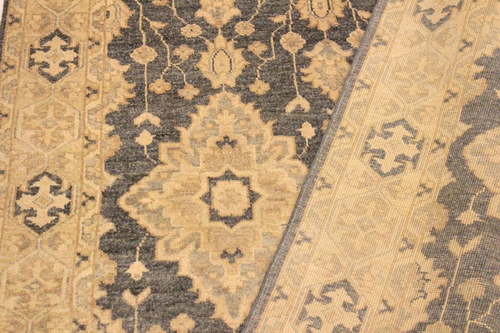 handmade Traditional Kafkaz Gray Tan Hand Knotted RECTANGLE 100% WOOL area rug 4 x 6