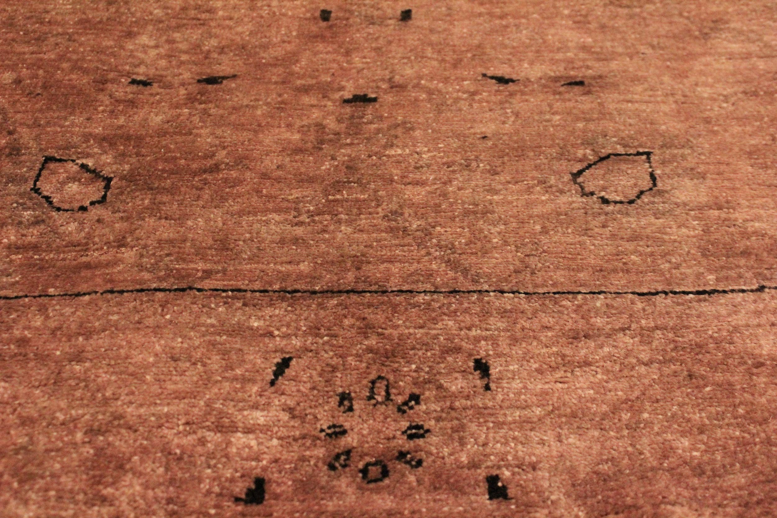 handmade Over Dyed Over Dyed Brown Dark Brown Hand Knotted RECTANGLE 100% WOOL area rug 4' x 6'