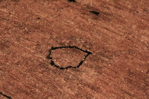 handmade Over Dyed Over Dyed Brown Dark Brown Hand Knotted RECTANGLE 100% WOOL area rug 4' x 6'