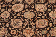 handmade Transitional Design Brown Lt. Tan Hand Knotted RECTANGLE 100% WOOL area rug 6' x 9'