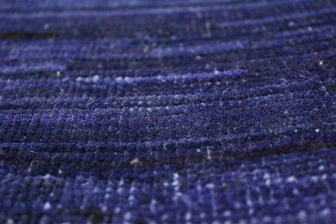 handmade Over Dyed Over Dyed Blue Purple Hand Knotted RECTANGLE 100% WOOL area rug 3' x 5'