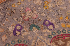 handmade Vintage Hand Painte Gray Brown Hand Knotted RECTANGLE 100% WOOL area rug 10' x 13'
