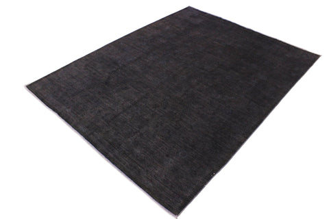 handmade Over Dyed Over Dyed Gray Red Hand Knotted RECTANGLE 100% WOOL area rug 9' x 12'
