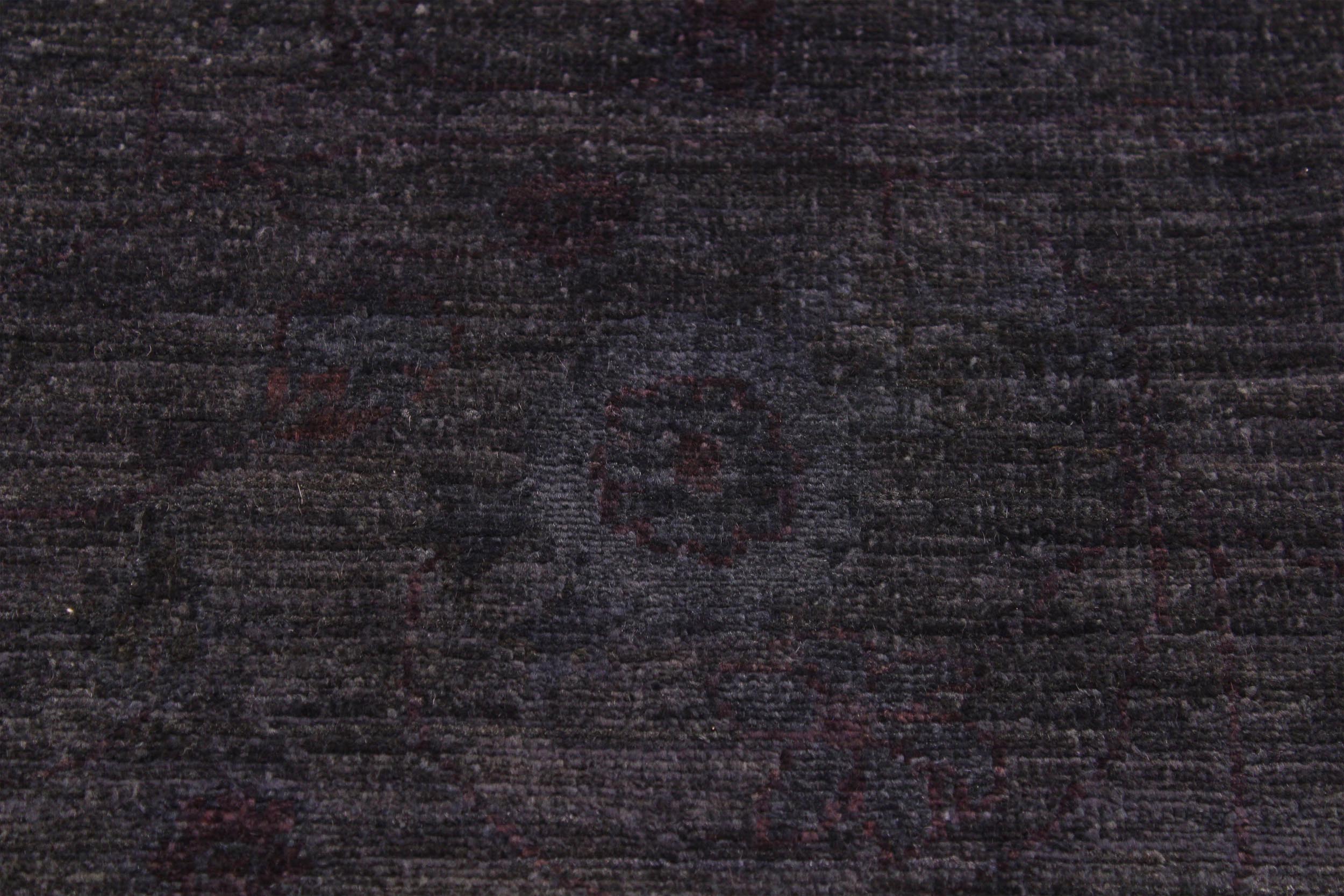 handmade Over Dyed Over Dyed Gray Red Hand Knotted RECTANGLE 100% WOOL area rug 9' x 12'