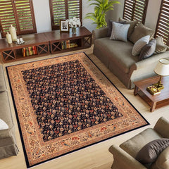 handmade Transitional Kafkaz Blue Tan Hand Knotted RECTANGLE 100% WOOL area rug 9 x 12