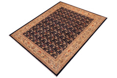 handmade Transitional Kafkaz Blue Tan Hand Knotted RECTANGLE 100% WOOL area rug 9 x 12