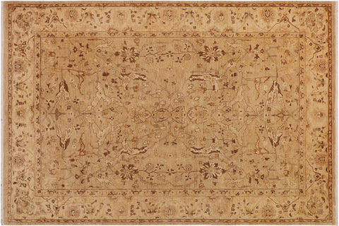 Bohemian Ziegler Ana Taupe/Beige Hand Knotted Wool Rug - 9'4'' x 12'1''