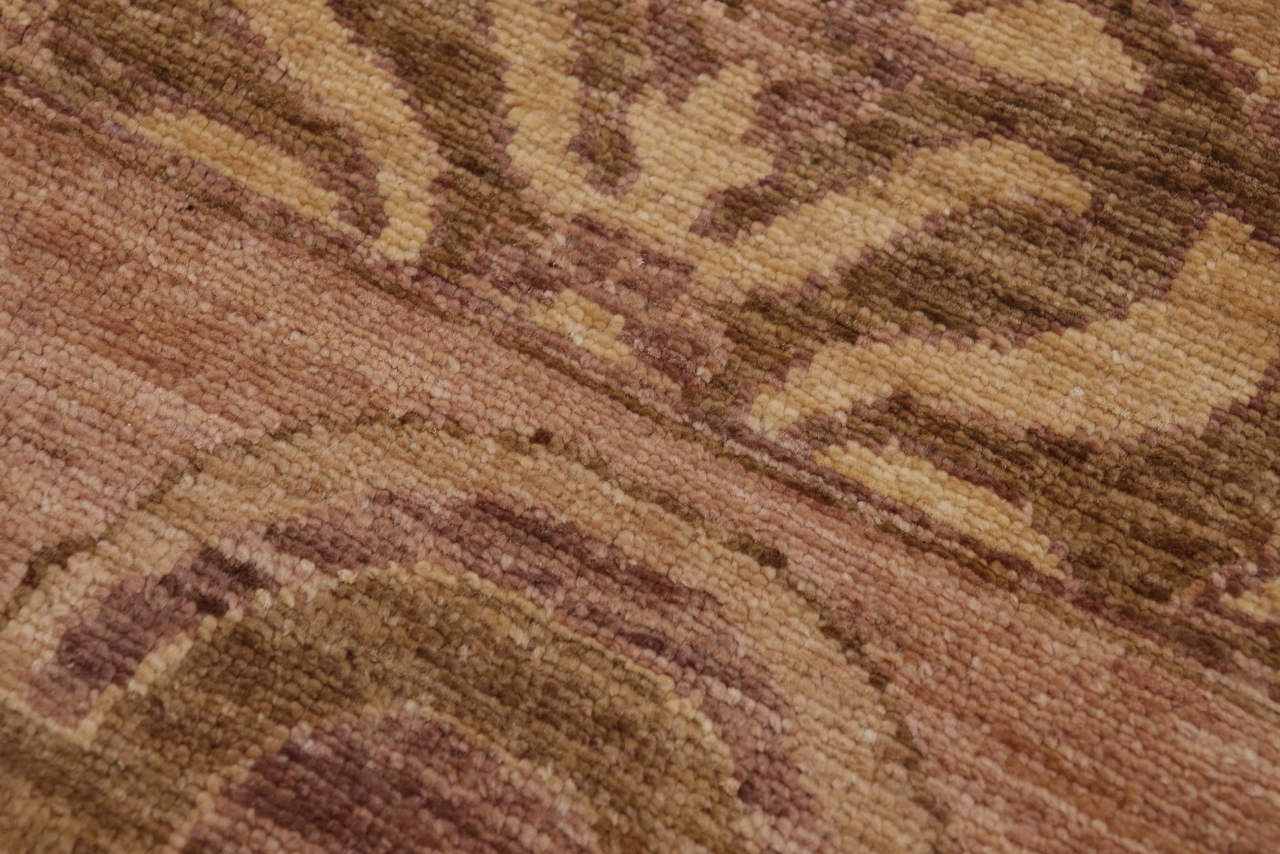 handmade Transitional Kafkaz Green Tan Hand Knotted RECTANGLE 100% WOOL area rug 9' x 13'