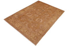 handmade Traditional Kafkaz Brown Tan Hand Knotted RECTANGLE 100% WOOL area rug 9 x 12