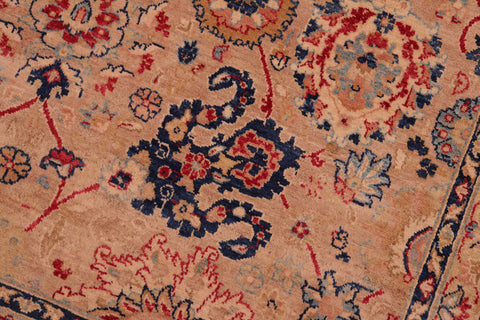 handmade Transitional Tabriz Tan Red Hand Knotted RECTANGLE 100% WOOL area rug 8x10